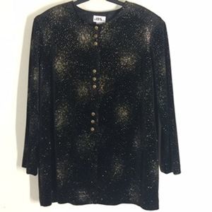 J.B.S. LTD. Black Dressy Tunic Jacket Woman